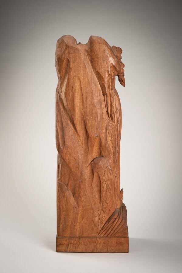 JAPON XVIIIème - XIXème siècle - Sculpture en bois de la période Edo (1615-1868…