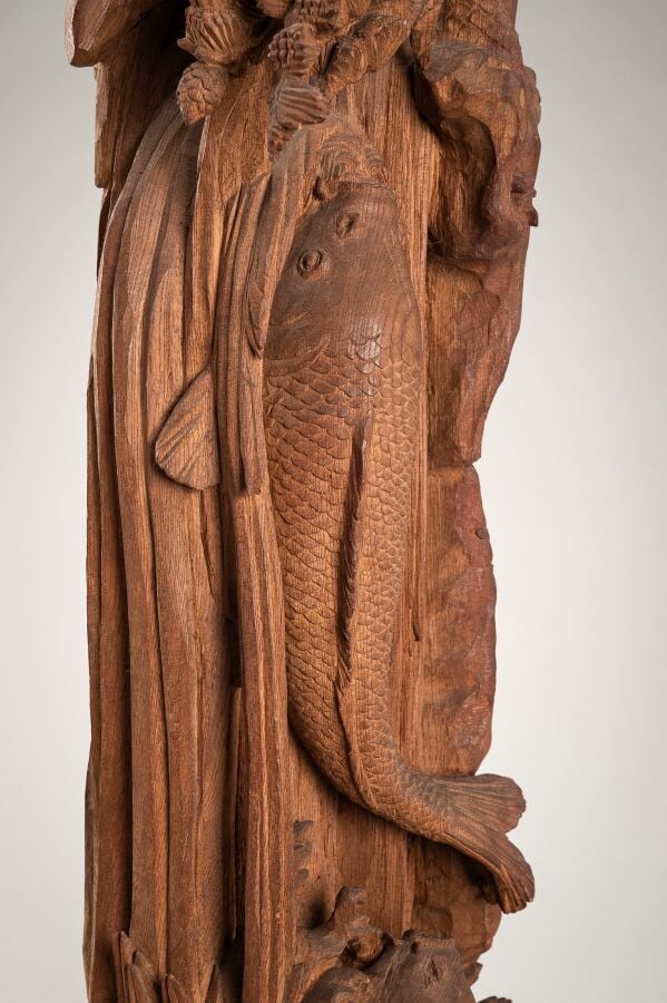 JAPON XVIIIème - XIXème siècle - Sculpture en bois de la période Edo (1615-1868…