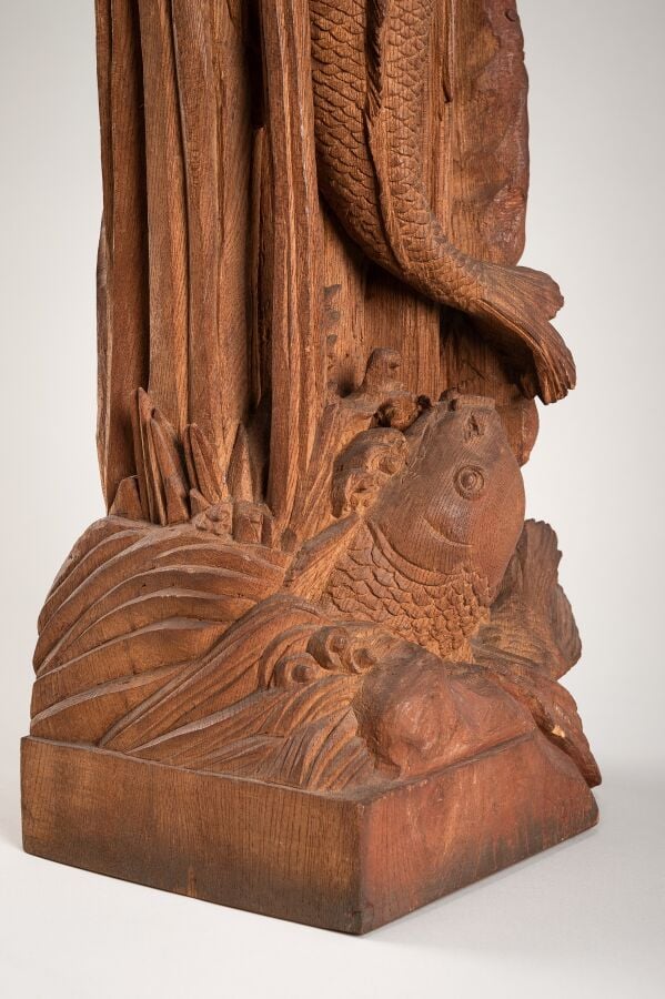 JAPON XVIIIème - XIXème siècle - Sculpture en bois de la période Edo (1615-1868…