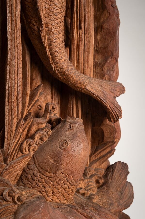 JAPON XVIIIème - XIXème siècle - Sculpture en bois de la période Edo (1615-1868…