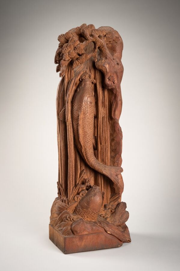JAPON XVIIIème - XIXème siècle - Sculpture en bois de la période Edo (1615-1868…