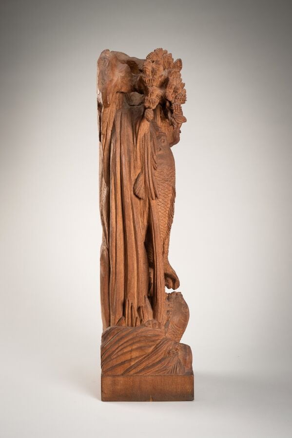 JAPON XVIIIème - XIXème siècle - Sculpture en bois de la période Edo (1615-1868…