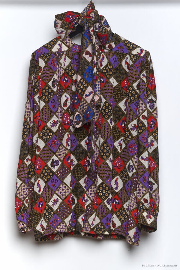 MARC VAUGHAN - 1980'S - SEPT BLOUSES - SOIE - DIVERSES - CERTAINES IMPRIMÉES, S…