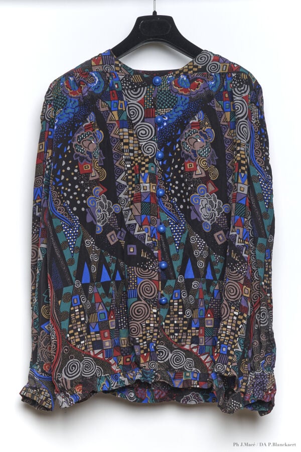 MARC VAUGHAN - 1980'S - SEPT BLOUSES - SOIE - DIVERSES - CERTAINES IMPRIMÉES, S…