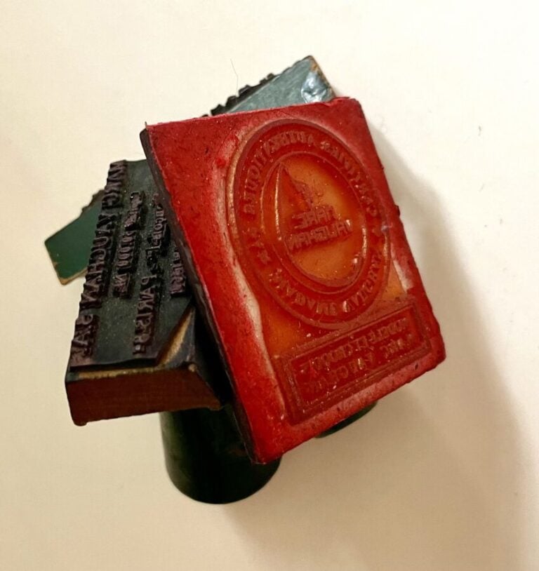 MARC VAUGHAN, ARCHIVES - TROIS TAMPONS EPONYMES - PROVENANCE : ARCHIVES PERSONN…