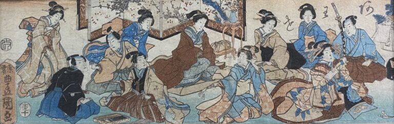 Utagawa Kunisada, dit TOYOKUNI III (1786-1865), d'après - Acteurs de théâtre -…