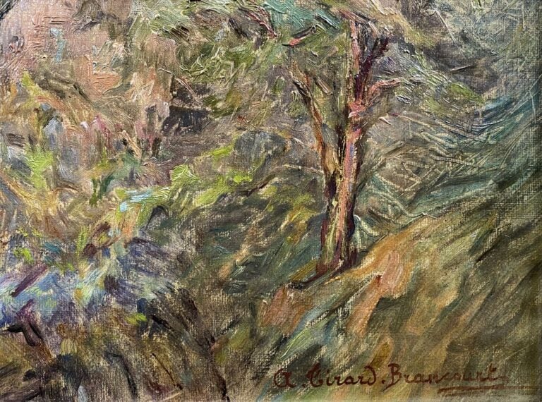 A. Gérard BRANCOURT - Campagne - Huile sur toile - Signée en bas à droite - Ins…