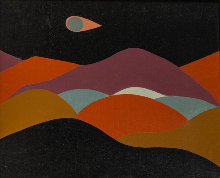 ANDRÉ VERDET (1913-2004) - Paysage spatial, 1960 - Huile sur toile, signée, mon…
