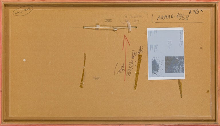 ARMAN (1928-2005) ARMAND FERNANDEZ DIT - Allure d'objet (Grand ovale), 1958 - A…