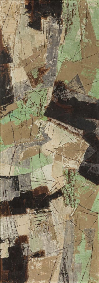 ARMAN (1928-2005) ARMAND FERNANDEZ DIT - Composition abstraite, c.1953-1955 - H…