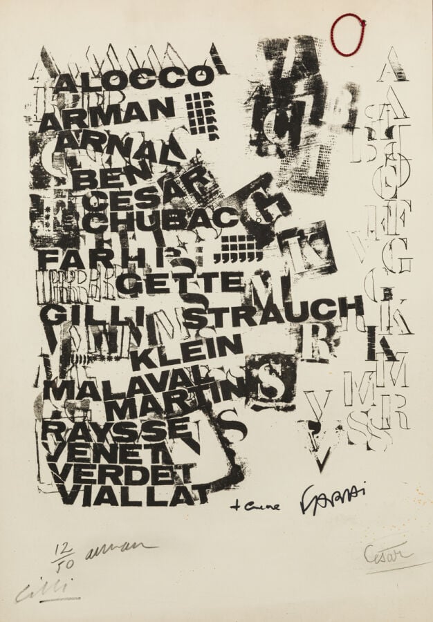 ARMAN (1928-2005) ARMAND FERNANDEZ DIT - École de Nice I (Otmezguine, Moreau 11…