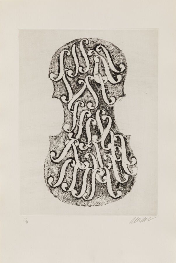 ARMAN (1928-2005) ARMAND FERNANDEZ DIT - Le traité du violon, 1979 (Denyse Dura…
