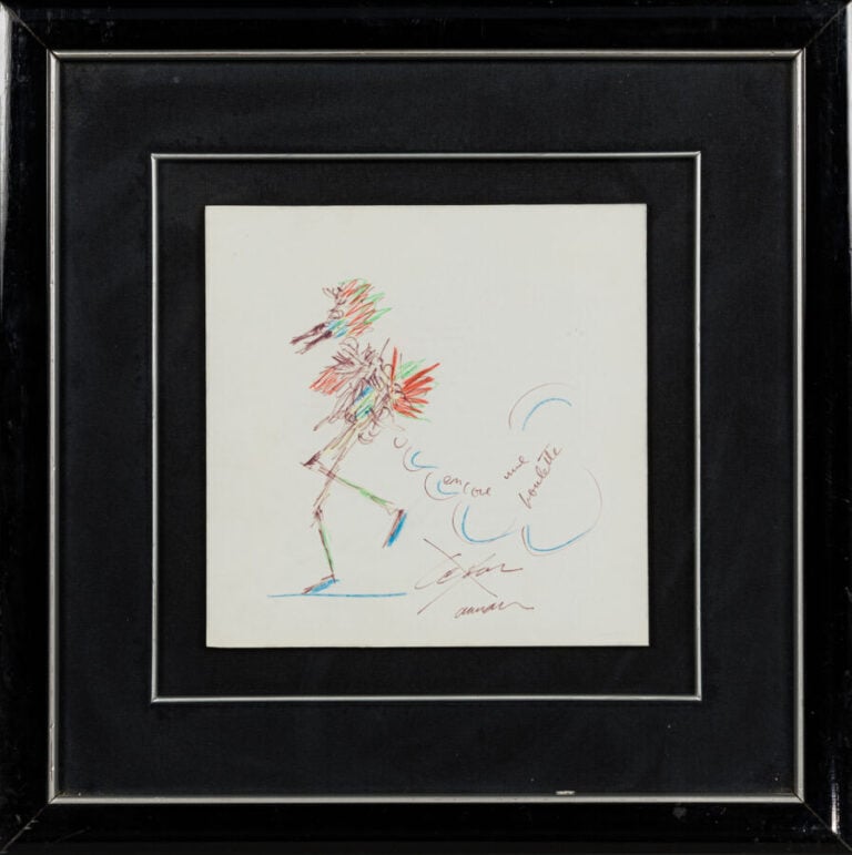 ARMAN (1928-2005) - Encore une poulette - Composition facétieuse d'Arman ; cray…