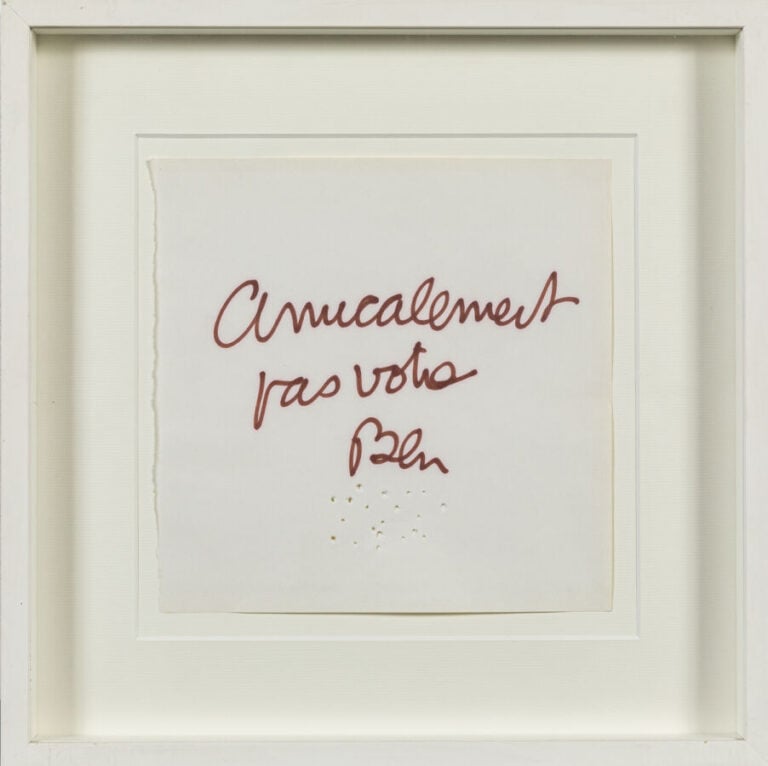 BEN (1935-2024) BENJAMIN VAUTIER DIT - Amicalement pas votre, c. 2000 - Feutre…