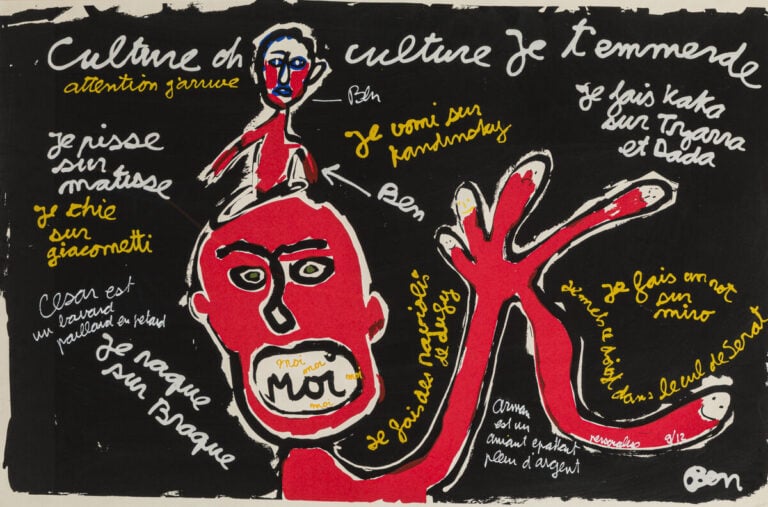 BEN (1935-2024) BENJAMIN VAUTIER DIT - Culture, oh culture je t'emmerde - Sérig…