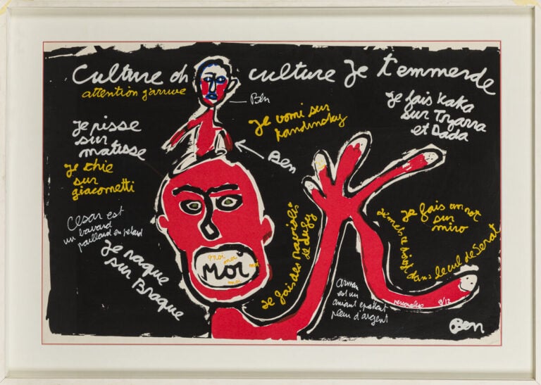BEN (1935-2024) BENJAMIN VAUTIER DIT - Culture, oh culture je t'emmerde - Sérig…