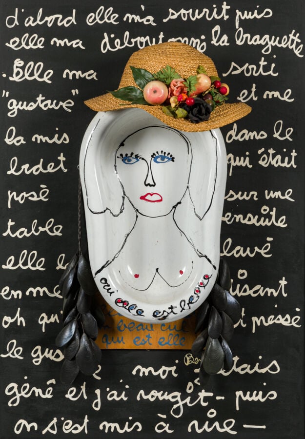BEN (1935-2024) BENJAMIN VAUTIER DIT - D'abord elle m'a sourit puis , 1988 - Bi…