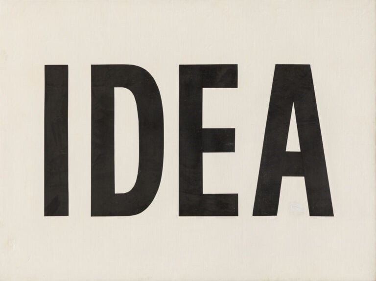 BEN (1935-2024) BENJAMIN VAUTIER DIT - Idea, 1971 - Acrylique sur toile, signée…