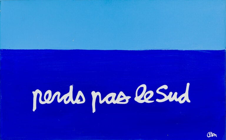 BEN (1935-2024) BENJAMIN VAUTIER DIT - Perds pas le sud - Multiple, acrylique s…