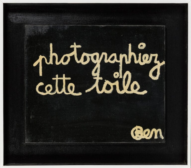 BEN (1935-2024) BENJAMIN VAUTIER DIT - Photographiez cette toile, 1965 - Acryli…