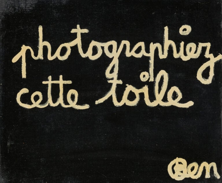 BEN (1935-2024) BENJAMIN VAUTIER DIT - Photographiez cette toile, 1965 - Acryli…