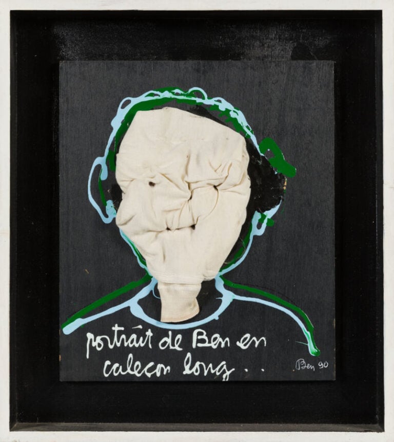 BEN (1935-2024) BENJAMIN VAUTIER DIT - Portait de Ben en caleçon long, 1990 - A…