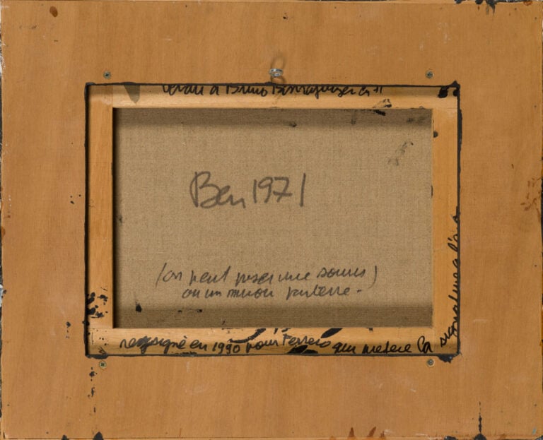 BEN (1935-2024) BENJAMIN VAUTIER DIT - Regardez parterre, 1971 - Acrylique sur…