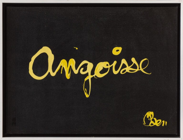 BEN (1935-) Benjamin Vautier dit - Angoisse - Acrylique sur toile, signée en ba…
