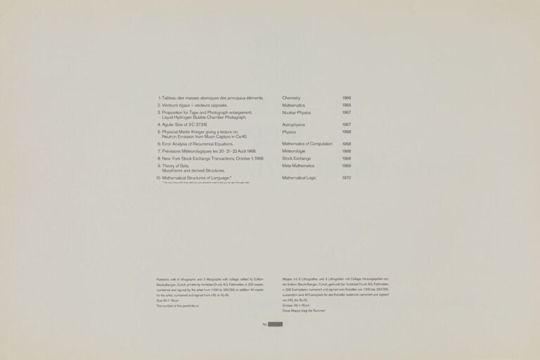BERNAR VENET (1941-) - 1966-1967-1968-1969-1970 - Editions Bischofberger, Zuric…