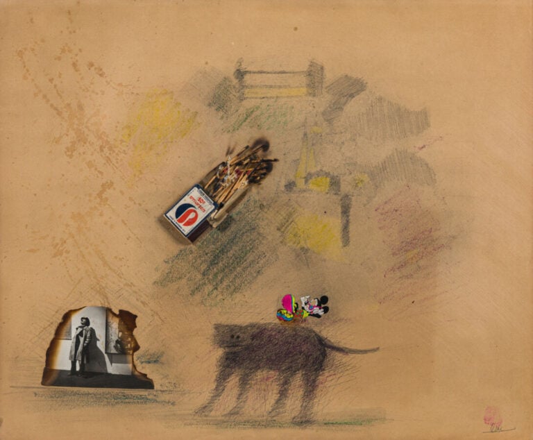 CÉSAR (1921-1998) CÉSAR BALDACCINI DIT - Allumettes calcinées, 1974 - Collage e…