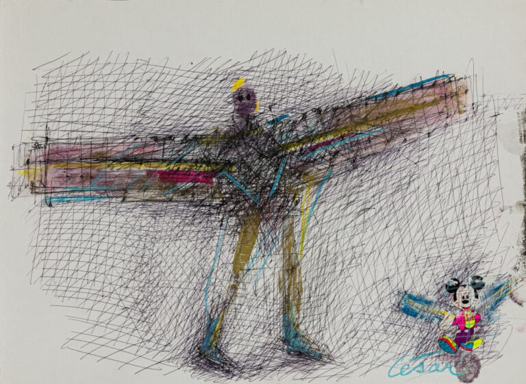 CÉSAR (1921-1998) CÉSAR BALDACCINI DIT - Autoportrait, 1989 - Technique mixte s…