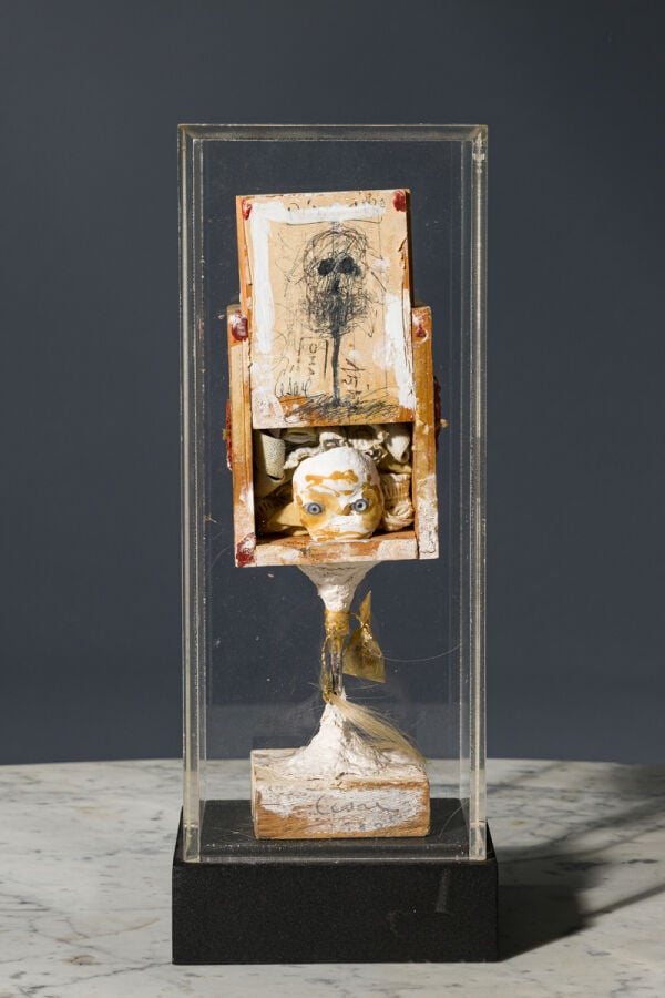 CÉSAR (1921-1998) César Baldaccini dit - Gri-Gri, autoportrait. 1978 - Boite en…