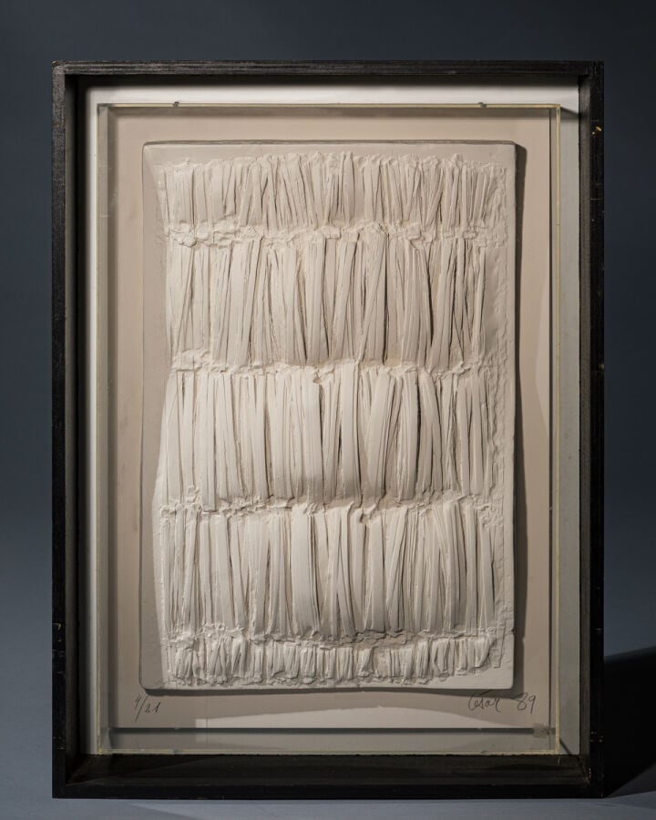CÉSAR (1921-1998) CÉSAR BALDACCINI DIT - Petite plaque no 1, 1989 - Multiple en…