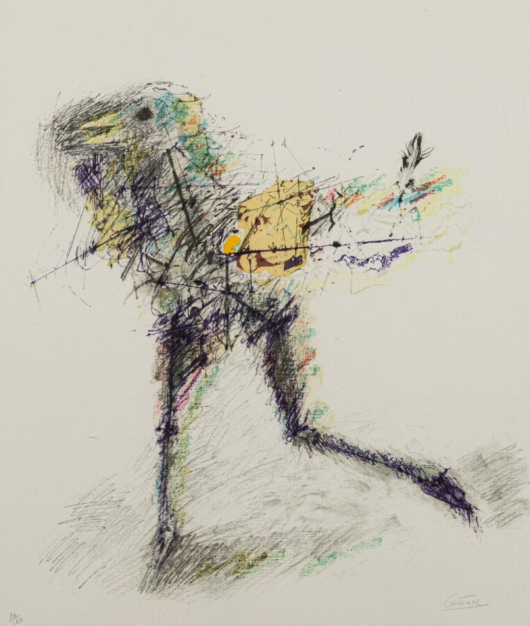 CÉSAR (1921-1998) CÉSAR BALDACCINI DIT - Poule, c.198 persi0 - Photolithographi…