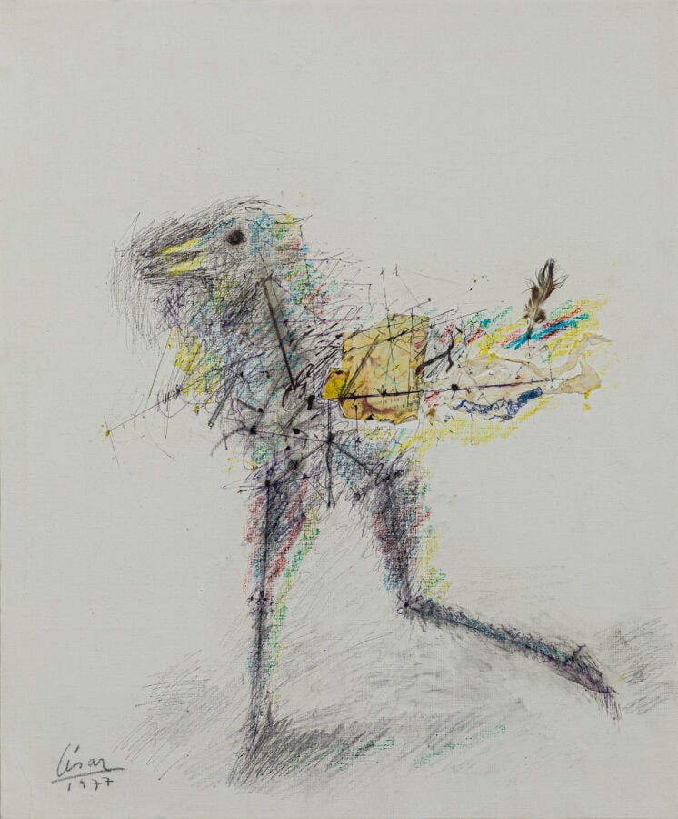 CÉSAR (1921-1998) CÉSAR BALDACCINI DIT - Poule, c.198 persi0 - Photolithographi…