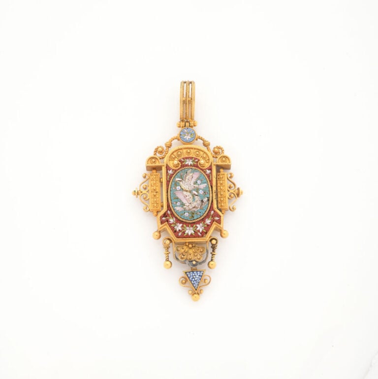 Cesare ROCCHEGGIANI (actif de 1856 à 1864), attribué à - Pendentif porte-photo…