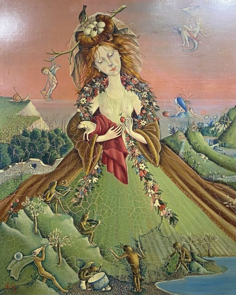 CHADY (XXème) - Ensemble de 16 pièces encadrées et huiles sur panneau, sur isor…