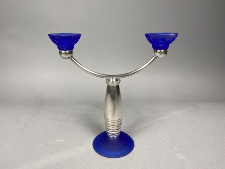CHRISTOFLE - Service de table en porcelaine modèle "Alliance bleu" 45 pièces co…