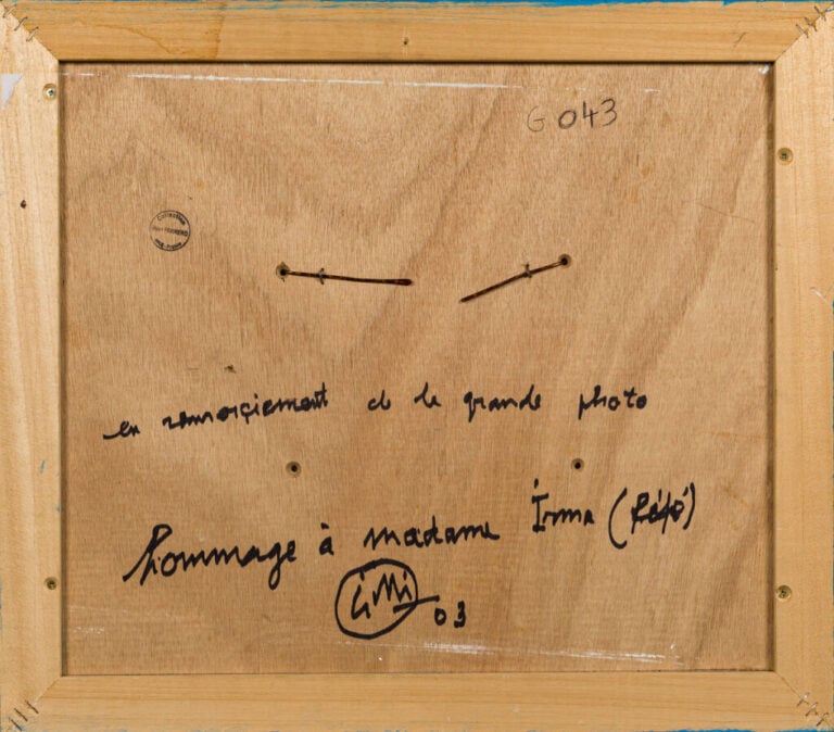 CLAUDE GILLI (1938-2015) - Hommage à Mme Irma , 2003 - Tableau-objet : accumula…
