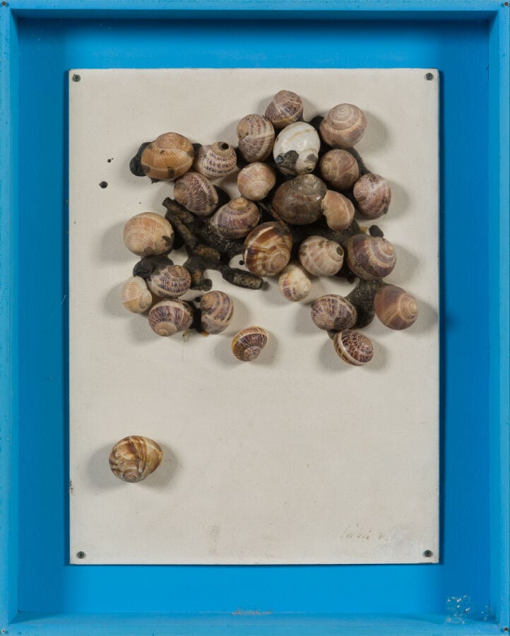 CLAUDE GILLI (1938-2015) - Nature morte, 1970 - Accumulation d'escargots et még…
