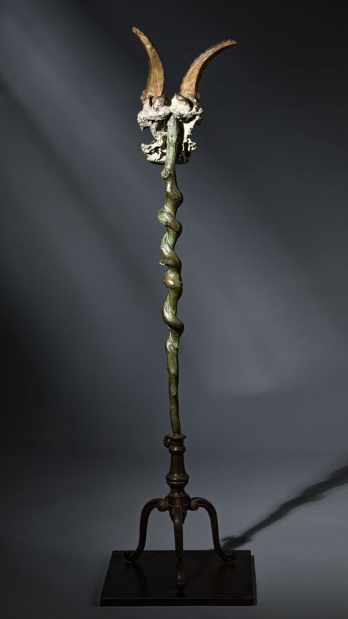 DANIEL SPOERRI (1930-) - Diavolo, c. 1983-1985 - Bronze poli et patiné, signé,…