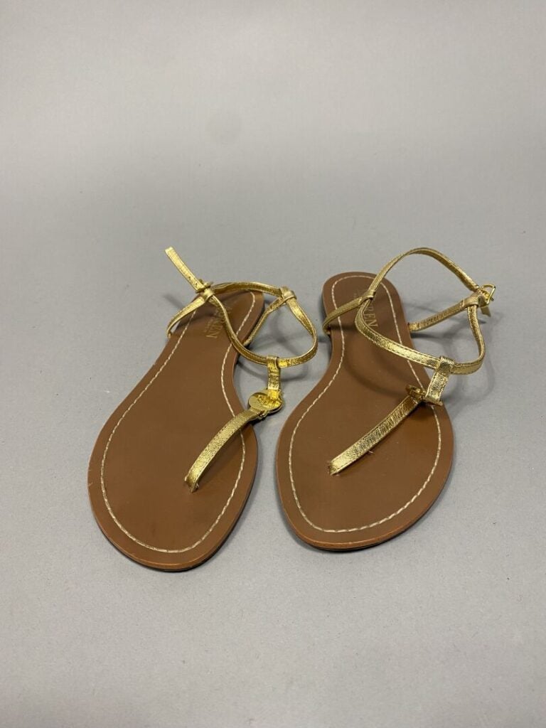 DOLCE & GABBANA - Paire de sandales à talons hauts et semelle compensée en tiss…