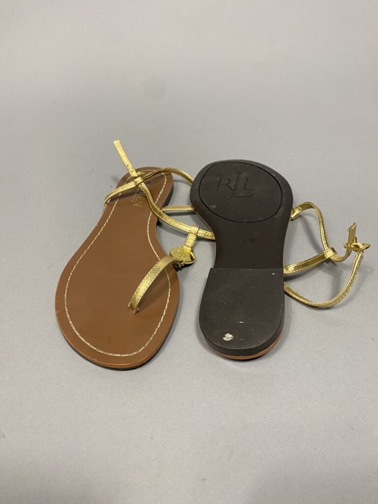 DOLCE & GABBANA - Paire de sandales à talons hauts et semelle compensée en tiss…