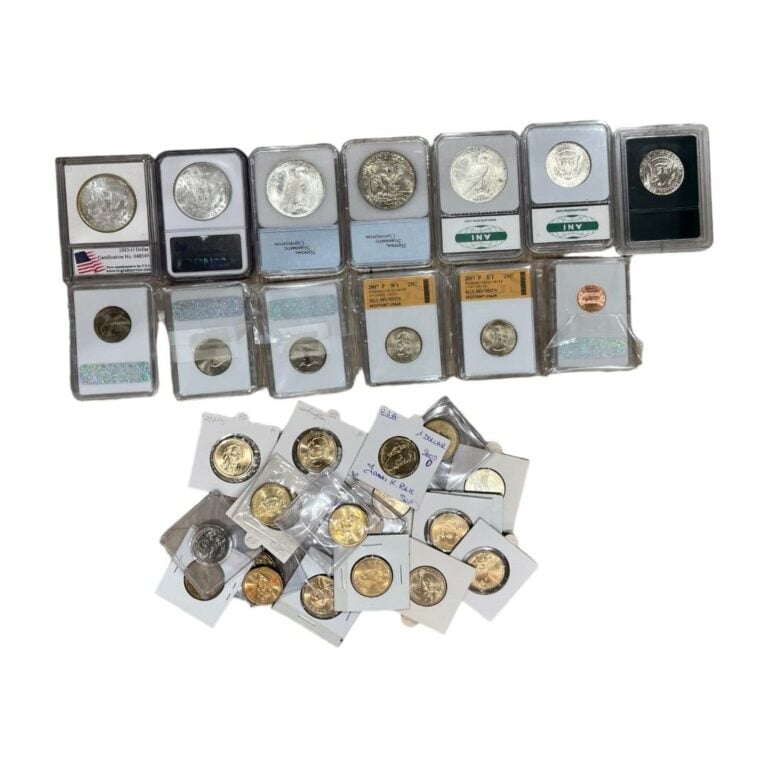 Etats-Unis - Divers - Lot de monnaies diverses comprenant : - -Vingt 1 dollars…