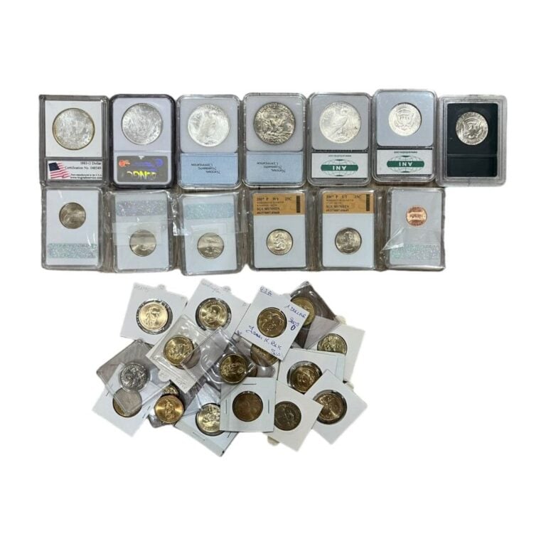 Etats-Unis - Divers - Lot de monnaies diverses comprenant : - -Vingt 1 dollars…
