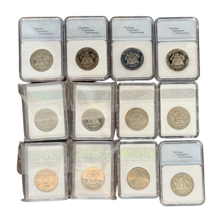 Etats-Unis - Kennedy - Lot de douze demi-Dollars Kennedy BE années diverses - A…