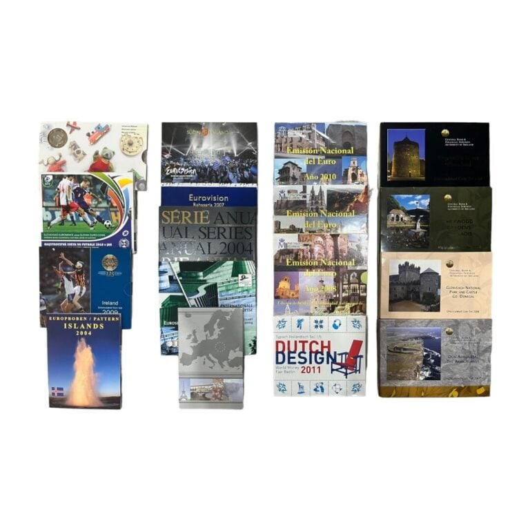 Europe - Divers - Lot de seize set, coffrets FDC, UNC et jetons divers comprena…