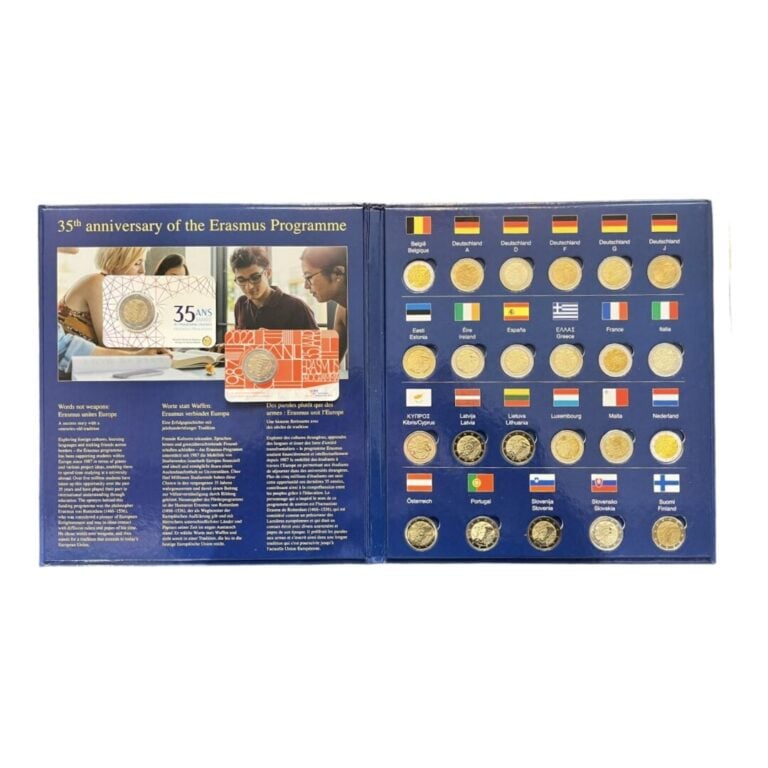 Europe - Erasmus - Collection des vingt-trois 2 euros commémoratives des 35 ans…