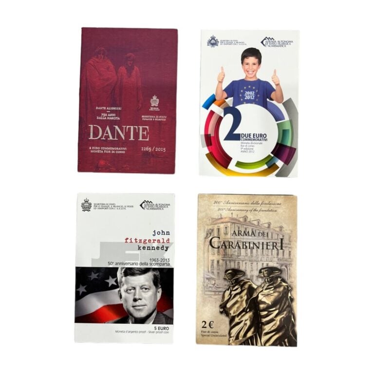 Europe - Euros - Lot de quatre BU comprenant : - - La 2 euros Saint-Marin 2015…