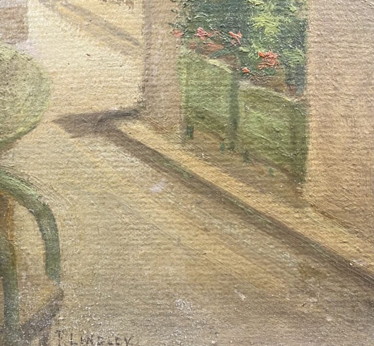 F. LINDLEY (XXe) - Vue de Paris - Huile sur carton - Signé en bas à gauche - 26…